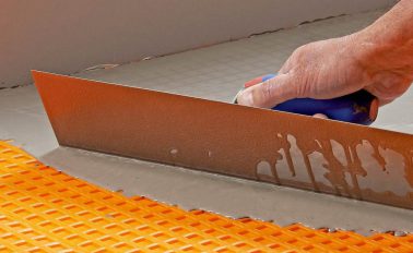 ARDITEX NA levelling and smoothing compound going over uncoupling matting