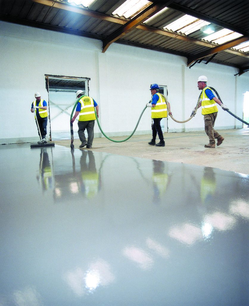 Resurfacing industrial warehouse flooring
