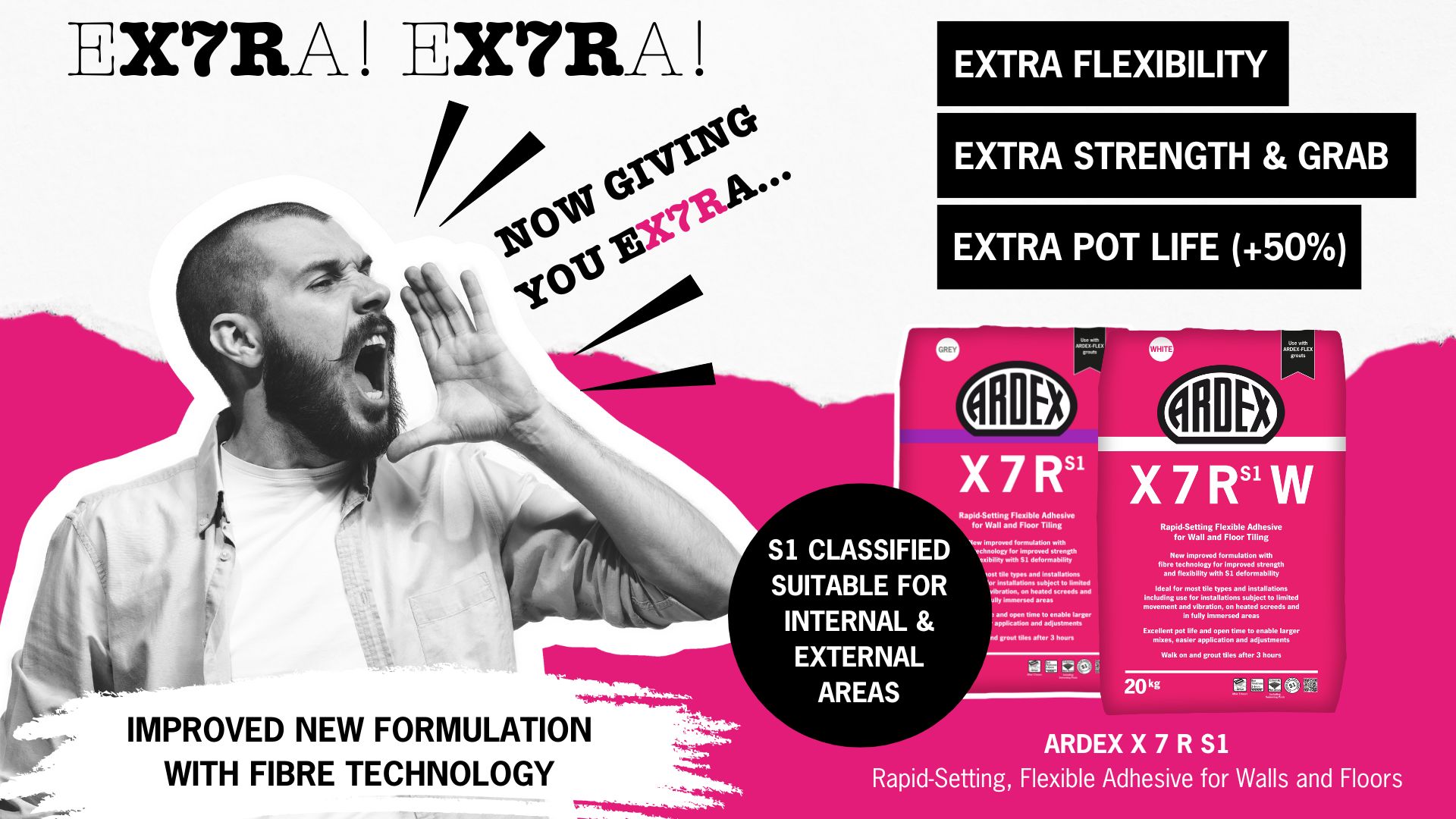 EXTRA, EXTRA! Introducing new ARDEX X 7 R S1 - ARDEX UK