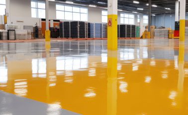 ARDEX K 71 covered with epoxy flooring