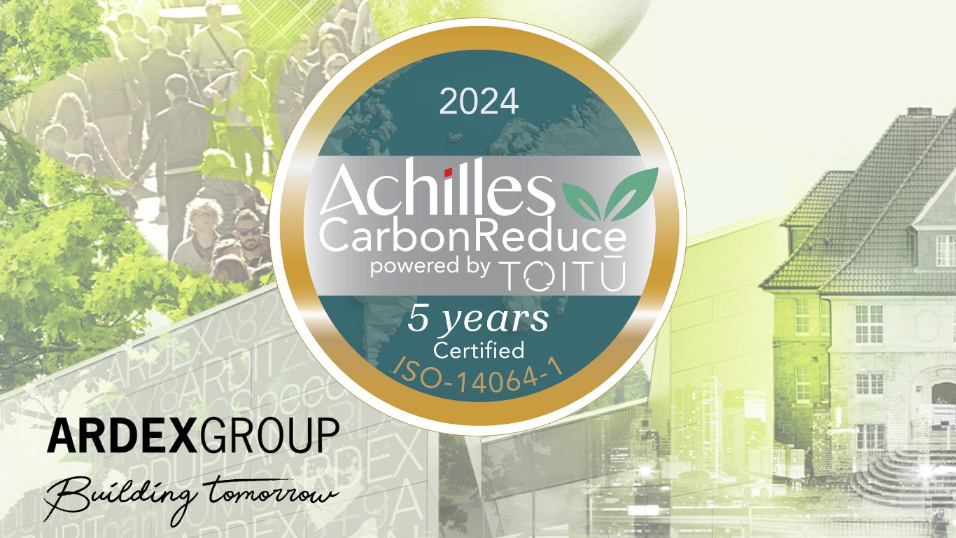 ARDEX achieves gold standard for carbon reduction - ARDEX UK
