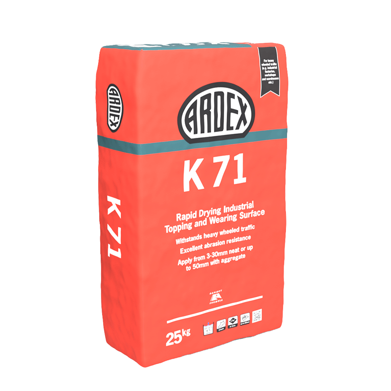 ARDEX K 71 Rapid Drying Industrial Topping and Wearing Surface 25kg bag