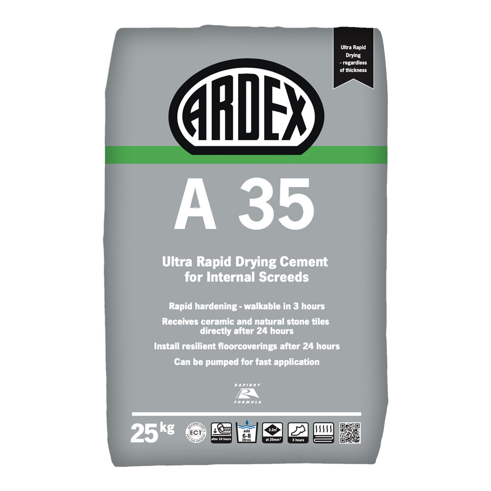 ARDEX A 35 Ultra Rapid Drying Cement for Internal Screeds